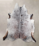 Salt and Pepper Brown Cowhide Rug #A31592