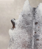 Salt and Pepper Brown Cowhide Rug #A31592