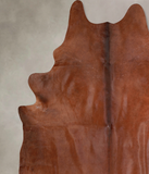 Solid Brown Cowhide Rug #A31609