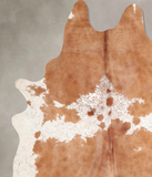 Beige and White Cowhide Rug #A31637
