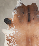 Salt and Pepper Brown Cowhide Rug #A31641