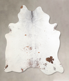 Salt and Pepper Brown Cowhide Rug #A31653