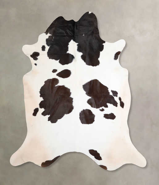 Chocolate and White Cowhide Rug #A31701