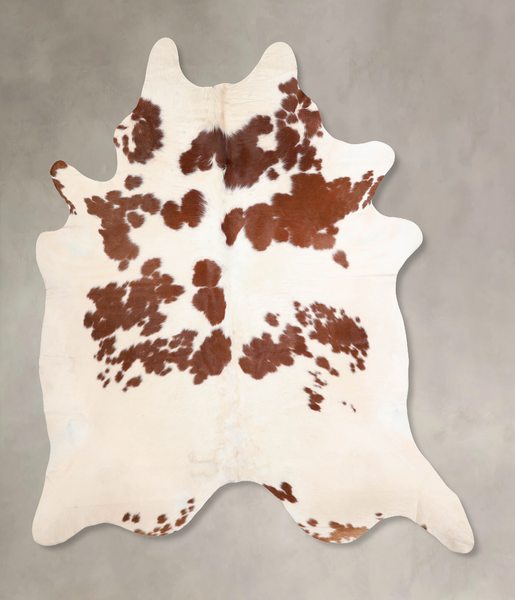 Brown and White Cowhide Rug #A31718