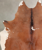 Brown and White Cowhide Rug #A31730