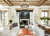 Salt and Pepper Brown Cowhide Rug #A31742