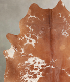 Brown and White Cowhide Rug #A31746