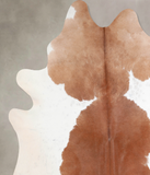 Brown and White Cowhide Rug #A31772