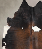 Chocolate and White Cowhide Rug #A31783