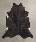 Solid Black Cowhide Rug #A31821