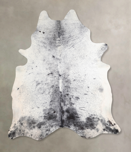 Salt and Pepper Black Cowhide Rug #A31828