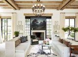 Salt and Pepper Black Cowhide Rug #A31828