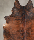 Dark Brindle Cowhide Rug #A31838