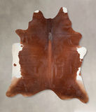 Solid Brown Cowhide Rug #A31843