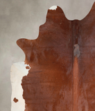 Solid Brown Cowhide Rug #A31843