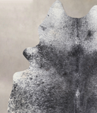 Salt and Pepper Black Cowhide Rug #A31844