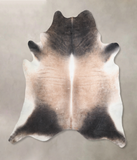 Grey with Beige Cowhide Rug #A31847