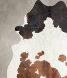 Chocolate and White Cowhide Rug #A31852