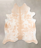 Beige and White Cowhide Rug #A31856