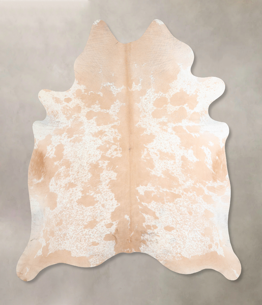 Beige and White Cowhide Rug #A31856