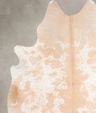 Beige and White Cowhide Rug #A31856