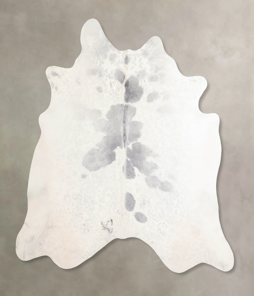 Grey With White Cowhide Rug #A31882