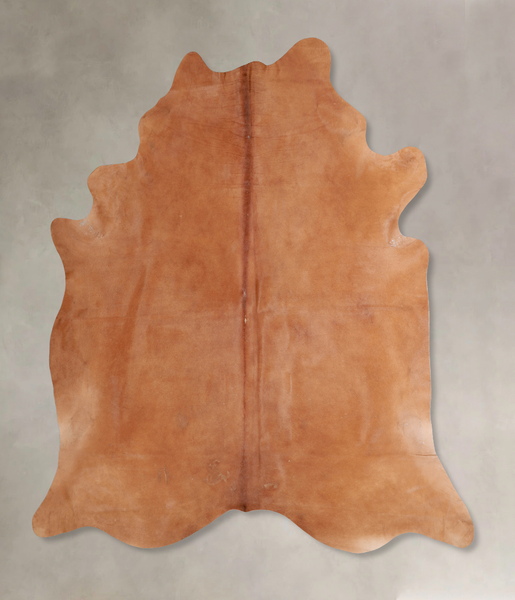 Solid Brown Cowhide Rug #A31900