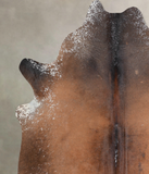 Salt and Pepper Brown Cowhide Rug #A31916