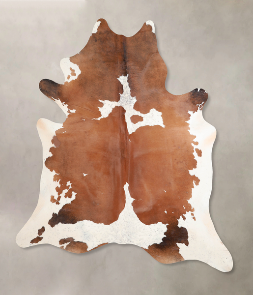 Brown and White Cowhide Rug #A31918