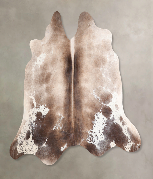 Chocolate and White Cowhide Rug #A31930