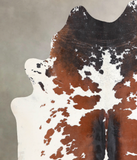 Chocolate and White Cowhide Rug #A31931