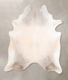 Grey with Beige Cowhide Rug #A31957