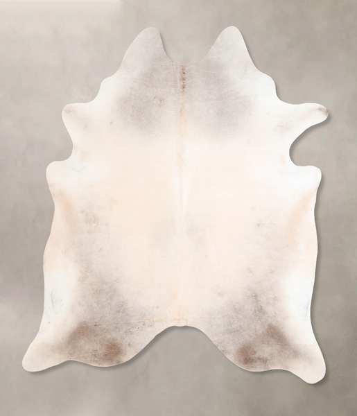 Grey with Beige Cowhide Rug #A31957