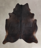 Solid Black Cowhide Rug #A31990