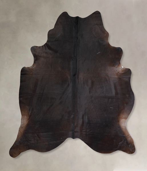 Solid Black Cowhide Rug #A31990