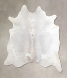 Grey with White Cowhide Rug #A31998