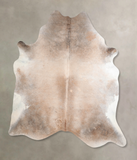 Grey with Beige Cowhide Rug #A32033