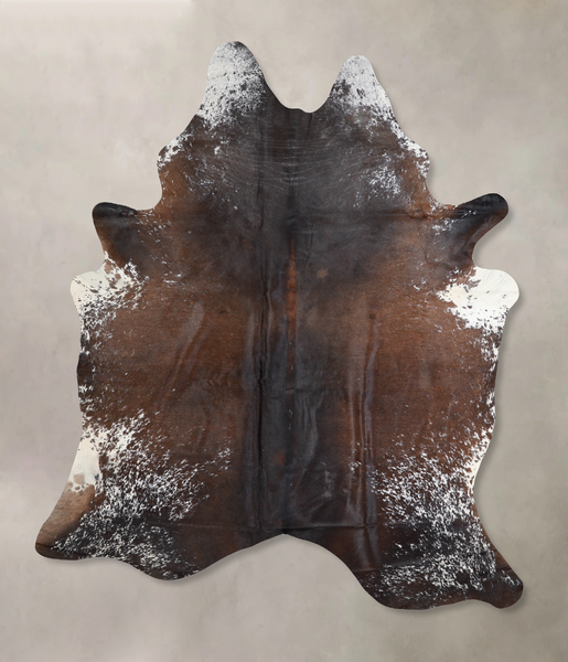 Salt and Pepper Brown Cowhide Rug #A32036