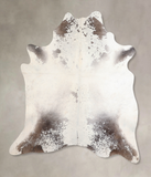 Grey with White Cowhide Rug #A32048