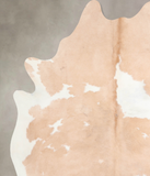 Beige and White Cowhide Rug #A32062