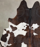 Chocolate and White Cowhide Rug #A32091