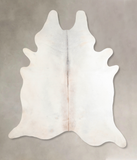 Grey with Beige Cowhide Rug #A32097