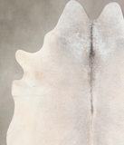 Grey with Beige Cowhide Rug #A32129