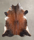 Salt and Pepper Brown Cowhide Rug #A32173