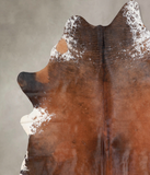 Salt and Pepper Brown Cowhide Rug #A32173
