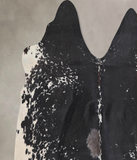 Salt and Pepper Black Cowhide Rug #A32201