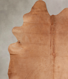 Solid Brown Cowhide Rug #A32223
