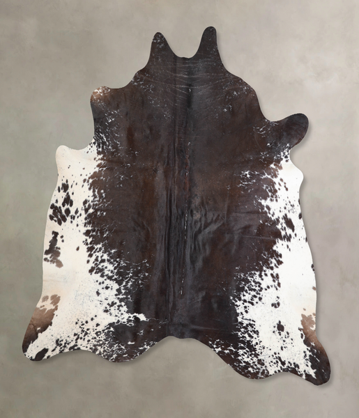 Salt and Pepper Black Cowhide Rug #A32253