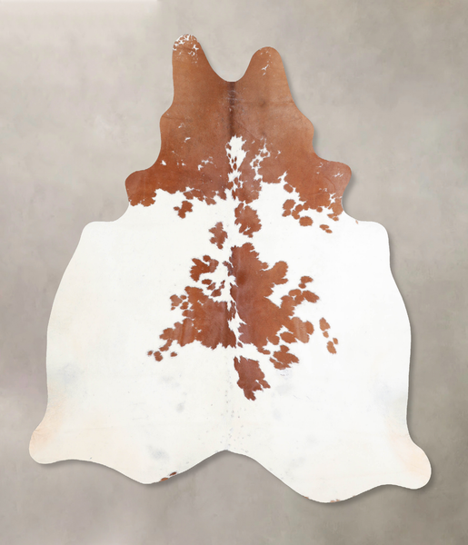 Brown and White Cowhide Rug #A32308
