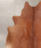 Solid Brown Cowhide Rug #A32325